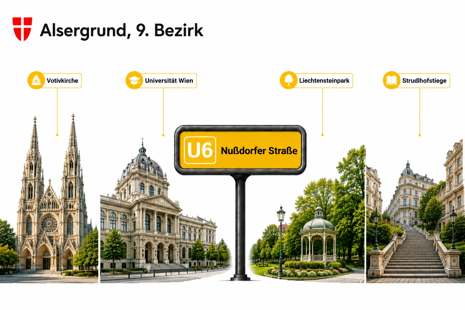 Alsergrund Wien, 9. Bezirk rund um AKH, Uni-Campus und Servitenviertel